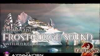 Guild Wars 2  Jumping Puzzle  Frostgorge Sound Shattered Ice Ruins [upl. by Naoma963]