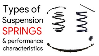 SUSPENSION SPRINGS types for your requirement  TUNING  Soft Stiff Progressive Dual rate [upl. by Wilkins]