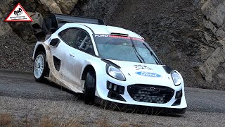 Test Day 2 PierreLouis Loubet  Ford Puma Rally1  Pre Rallye MonteCarlo 2023 Passats de canto [upl. by Basso]