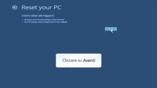 Windows 8  Avviare il ripristino del PC da disco USB [upl. by Elfie]