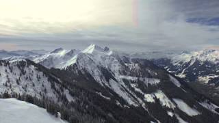 Bergpanorama der Skischaukel Dorfgastein  Grossarltal  stock footage [upl. by Esilahc576]