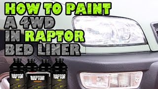 How to paint a 4WD in Raptor Bed Liner [upl. by Tica]