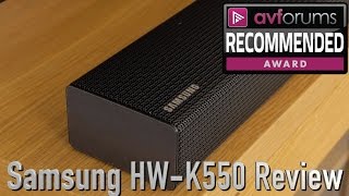 Samsung HWK550 Soundbar Review [upl. by Ruffo254]