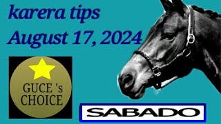 AUGUST 17 2024 KARERA TIPS amp ANALYSIS by guceschoice Live Racing at METRO TURF starts 3 PM [upl. by Ahsienot861]