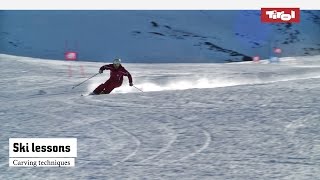 Ski lessons Carving techniques  Online ski course [upl. by Ainoda685]