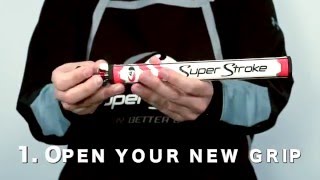 Super Stroke Weighted Putter Grip Installation Video [upl. by Galasyn]