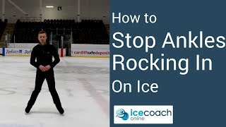 Ice Skating Tutorial  How to Fix Your Ankles Rocking In A Common Mistake on Ice [upl. by Haronid]