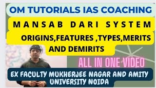 Mansabdari system of Mughals By Om Tutorials Yogesh Sharma sir [upl. by Reta]