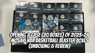 Opening over a case 24 boxes of 202324 Mosaic NBA Basketball Blaster Boxes Unboxing amp Review [upl. by Ringe]