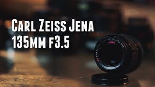 Vintage Lens Review Carl Zeiss Jena 135mm f35 MC [upl. by Gnot]