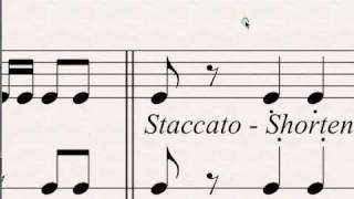 Staccato And Legato Explained [upl. by Kenwrick]