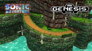 Sonic Adventure  Windy Hill Windy Valley Sega Genesis remix Sonic 2 version v2 [upl. by Biddie27]