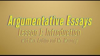 Argumentative Essays Part 1 What is a Claim Statement [upl. by Dennet]