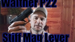 Walther P22 Stiff Mag Release [upl. by Aisemaj]