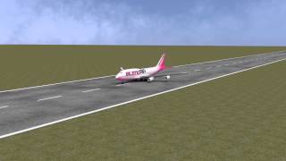 Airplane takeoff animation made with Blender [upl. by Trout]