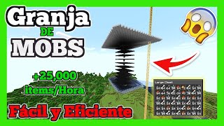 Granja de MOBS 25000 itemsHora  MINECRAFT 121 [upl. by Ainedrag]