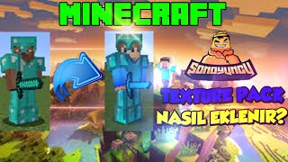 MİNECRAFT SONOYUNCU TEXTURE PACK NASIL İNDİRİLİR  SONOYUNCU TEXTURE PACK KURMA [upl. by Itnava781]