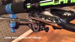 Shimano lever freestroke how to adjust [upl. by Andaira]