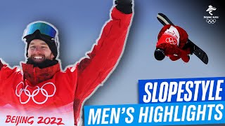 The most spectacular moments in the mens slopestyle 🏂  Beijing2022 [upl. by Yram303]