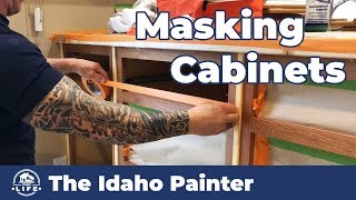 AMAZING Cabinet HACKS Masking to SPRAY [upl. by Klaus]