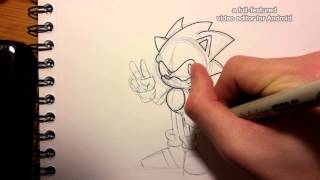 How to Draw  1  Sonic The Hedgehog OVA Style [upl. by Esadnac]