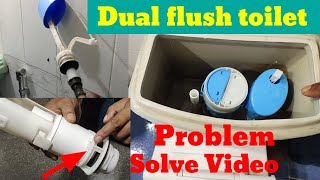 Dual flush toilet  Dual flush toilet not filling  Toilet leakage repair [upl. by Hunsinger553]