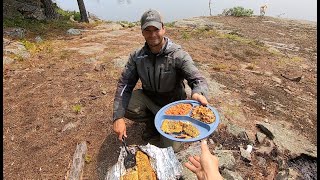 Lake Trout Shore Lunch How to Catch Clean and Cook a Lake Trout [upl. by Alameda276]