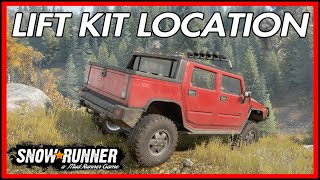 Snowrunner ps4 Hummer H2 High lift kit Upgrade Location [upl. by Mavis]