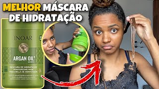 MÁSCARA ARGAN OIL INOAR  RESENHA NO CABELO CRESPO [upl. by Nelleus]