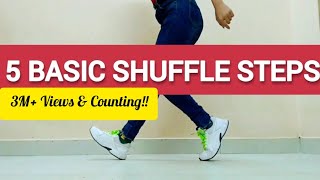 Trending Basic Dance Learn in 5 minutes Shuffle Dance Easy Tutorial Beginners Shuffle  Footwork [upl. by Ram779]