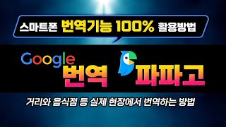 스마트폰 에서 번역기능 100프로 활용하는 방법 실제 현장에서 음성 대화 를 번역해 주는 기능 시연 구글번역기 및 네이버 파파고 유용한 기능 총 정리해서 알려드립니다 [upl. by Butler379]