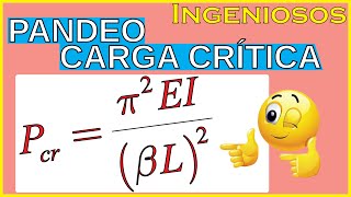 PANDEO de vigas CARGA CRITICA ejercicios resueltos [upl. by Nehgaem898]