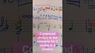 Bach Concerto for 2 violins bach bwv 1043 concerto violin counterpoint analysis musictheory [upl. by Anitsyrc]