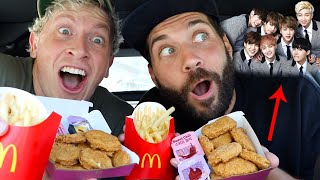 TRYING THE NEW BTS MEAL FROM MCDONALDS with Matt King [upl. by Aicerg]