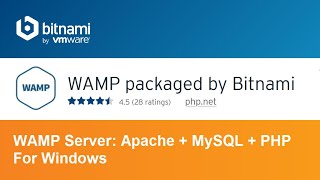 Download and Install Bitnami WAMP Server Apache MySQL PHP and phpMyAdmin on Windows [upl. by Moreville]