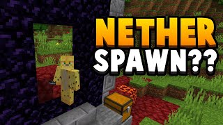 Minecraft 116  Nether Portal Spawn Seed Live In The Nether [upl. by Redle]