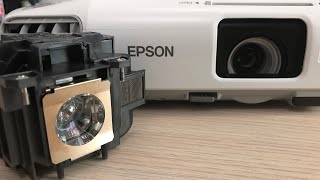 Projector Lamp Easy Replace  EPSON  review [upl. by Cates]