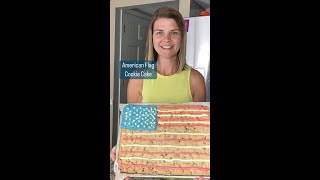 🙋‍♀️Easy 4th of July Cookie Cake Recipe🎆 [upl. by Knarf237]