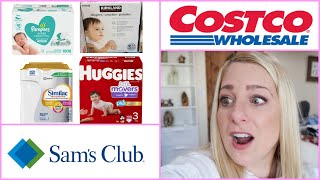 SAMS VS COSTCO DIAPERS WIPES amp FORMULA  WHO IS BETTER CLEAR WINNER [upl. by Ed]