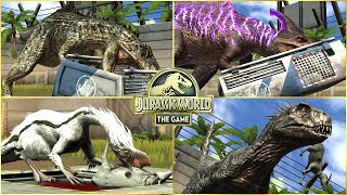 ALL DINOSAURS FEEDING OR EATING SCENE ANIMATION  Jurassic World The Game [upl. by Aivata]