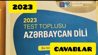 AZƏRBAYCAN DİLİ TEST TOPLUSU l HİSSƏ CAVABLARI 2023 DİM SƏHV SUALLARI İLƏ BİRLİKDƏ [upl. by Felice]