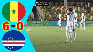 Sénégal 🆚 Cape Verde 6 0 Résumé de la rencontre  Tournoi UFOA  A U17 Mauritanie 2022 [upl. by Buchbinder]