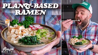 The BEST Homemade PlantBased Ramen  Easy WFPB Recipe gf  oilfree  nutfree option [upl. by Brownley]