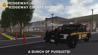 Roblox Ridgeway County  RCSO  Episode 45  A Bunch Of Pursuits [upl. by Anialem]