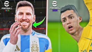 eFootball 2025 vs eFootball 2024  Gameplay and Graphics Comparison [upl. by Anaiviv]