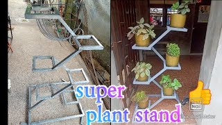 HOW to MAKE SUPER PLANT STAND FLOWER STAND [upl. by Suoicerp]