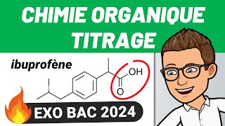 CHIMIE ORGANIQUE 💪 TITRAGE ✅ BAC 2024  PHYSIQUE  CHIMIE [upl. by Noicnecsa439]