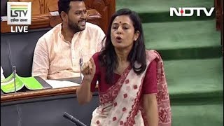 Trinamools Mahua Moitra in Parliament quotWhy Is Anyone Who Opposes Govt AntiNationalquot [upl. by Joashus215]