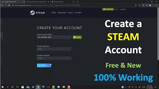 How to Create a STEAM Account Easy and New Way [upl. by Hgielrac]