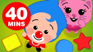 🐥 Plim Plim ♫ CARTOONS for Kids ♫ Full Episodes ♫ The Magical Figures 40 Min [upl. by Rubens648]